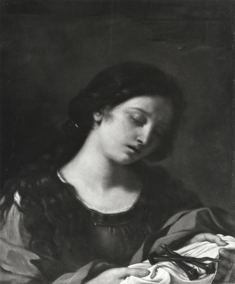 A. C. Cooper — Barbieri Giovan Francesco - sec. XVII - Santa Maria Maddalena in contemplazione dei chiodi della Passione — insieme